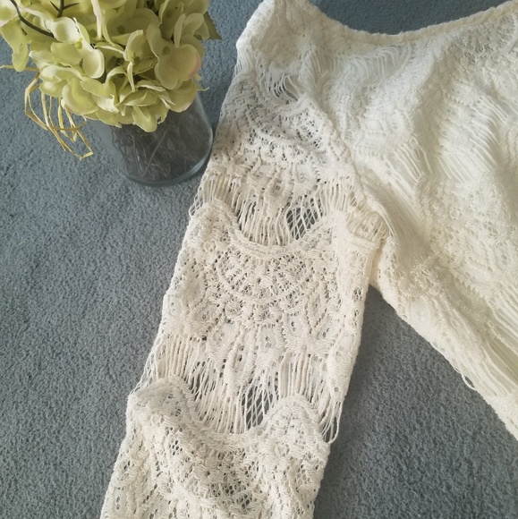 White lace dress/ Boho dressy - Picture 4 of 4